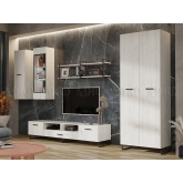 Гостиная Ненси LOFT-2 (дуб крафт белый)