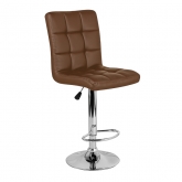 Барный стул Крюгер WX-2516 экокожа, коричневый