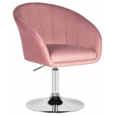 Кресло дизайнерское EDISON LM-8600 (розовый велюр)