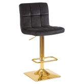 Барный стул LM-5016 GOLDY черный велюр