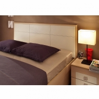 Кровать 1800 Люкс Амели 101 с основанием металл (беленый дуб) - Изображение 1