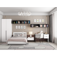 Кровать Римини (МебельМаркет) 120 с настилом Белый/Софт Милк - Изображение 1