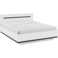 Кровать Римини (МебельМаркет) 120 с настилом Белый/Софт Милк