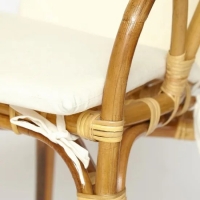Комплект террасный «Akira» (2 кресла с подушкой + 1 столик) Натуральный - Изображение 5