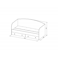 Кровать с ящиками Ki-Ki ДКД 2000.1 - Изображение 1