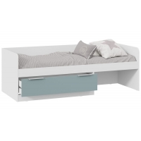 Кровать комбинированная Марли Тип 1 (Белый, Серо-голубой) - Изображение 1