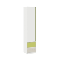 Шкаф для белья комбинированный Сканди (Дуб Гарден, Белая, Глиняный серый/Зеленый/Лиловый) - Изображение 1