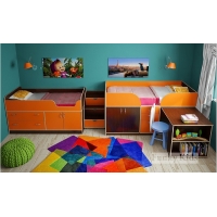 Детская модульная мебель Фанки Кидз 9 (композиция 3)