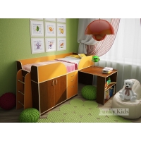 Детская кровать чердак с рабочей зоной Фанки Кидз 10 - Изображение 4