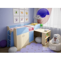 Детская кровать чердак с рабочей зоной Фанки Кидз 10 - Изображение 5
