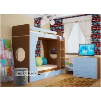 Детская модульная мебель Фанки Кидз 2 (композиция 1) - Изображение 4