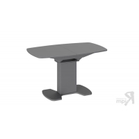 Стол обеденный Портофино 130 Серый, Стекло серое матовое LUX - Изображение 2