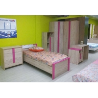 Комплект мебели для детской №2 Скаут (фуксия)