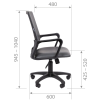 Кресло для оператора CHAIRMAN 606 ЭКО экокожа - Изображение 4