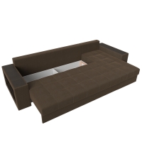 Угловой диван Дубай (рогожка коричневый) - Изображение 1