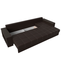Угловой диван Дубай (эко кожа коричневый) - Изображение 2