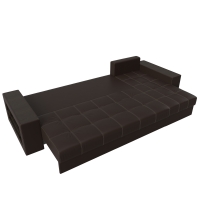 Угловой диван Дубай (эко кожа коричневый) - Изображение 1