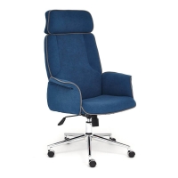 Кресло офисное CHARM, синий флок