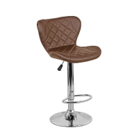 Барный стул Кадиллак WX-005 экокожа, коричневый