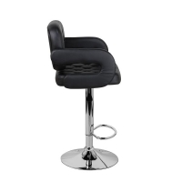 Барный стул Тиесто WX-2927 экокожа, черный - Изображение 1