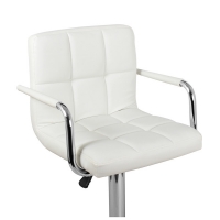 Барный стул Крюгер АРМ WX-2318C экокожа, белый - Изображение 3