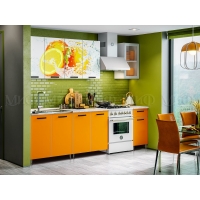 Кухонный гарнитур Рио-1 Апельсин 2,0 (ЛДСП)