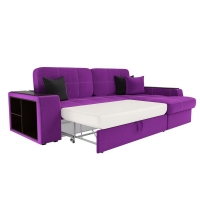 Угловой диван Брюссель микровельвет (фиолетовый)  - Изображение 3