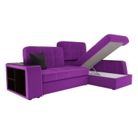 Угловой диван Брюссель микровельвет (фиолетовый)  - Изображение 2