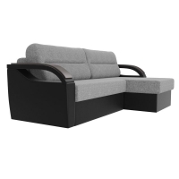 Угловой диван Форсайт (рогожка серый черный) - Изображение 1