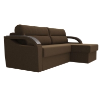 Угловой диван Форсайт (микровельвет коричневый) - Изображение 4