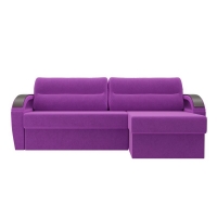 Угловой диван Форсайт (микровельвет фиолетовый) - Изображение 3