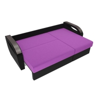 Угловой диван Форсайт (микровельвет фиолетовый черный) - Изображение 2