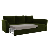 Угловой диван Гесен (микровельвет зеленый) - Изображение 1
