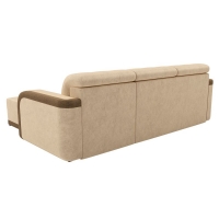 Угловой диван Марсель (велюр бежевый коричневый) - Изображение 2