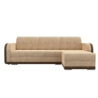 Угловой диван Марсель (велюр бежевый коричневый) - Изображение 3