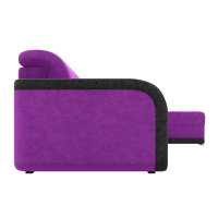 Угловой диван Марсель (велюр фиолетовый черный)  - Изображение 4