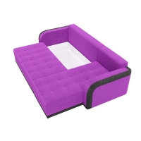 Угловой диван Марсель (велюр фиолетовый черный)  - Изображение 5