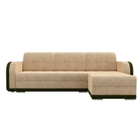 Угловой диван Марсель (велюр бежевый зеленый) - Изображение 4