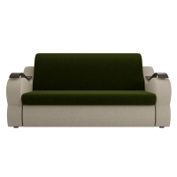 Прямой диван Меркурий (зеленый\бежевый) микровельвет - Изображение 2