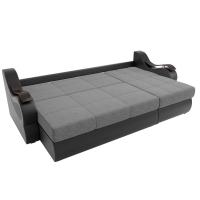 Угловой диван Меркурий (рогожка серый экокожа черный)   - Изображение 2