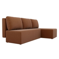 Угловой диван Поло (рогожка коричневый) - Изображение 3