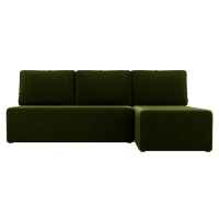 Угловой диван Поло (микровельвет зеленый) - Изображение 4