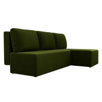 Угловой диван Поло (микровельвет зеленый) - Изображение 3