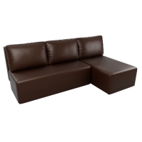 Угловой диван Поло (экокожа коричневый) - Изображение 5
