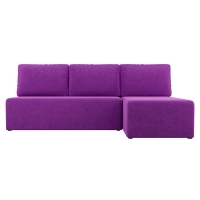 Угловой диван Поло (микровельвет фиолетовый) - Изображение 4