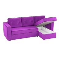 Угловой диван Принстон (вельвет фиолетовый) - Изображение 2