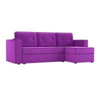Угловой диван Принстон (вельвет фиолетовый)