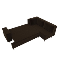 Угловой диван Сильвана велюр (коричневый)  - Изображение 1