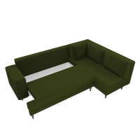 Угловой диван Сильвана микровельвет (зелёный)  - Изображение 1