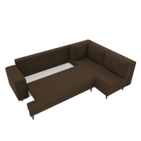 Угловой диван Сильвана микровельвет (коричневый)  - Изображение 1